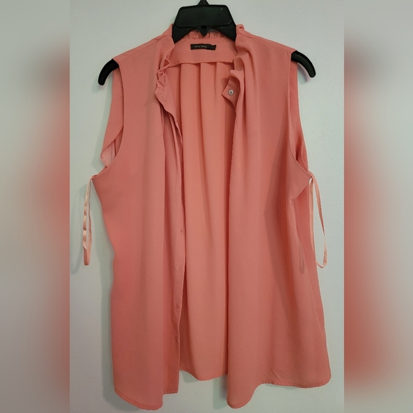 Size L - orange coral, stylish top - Picture 2 of 3